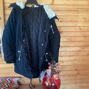 H&M Black Winter Coat